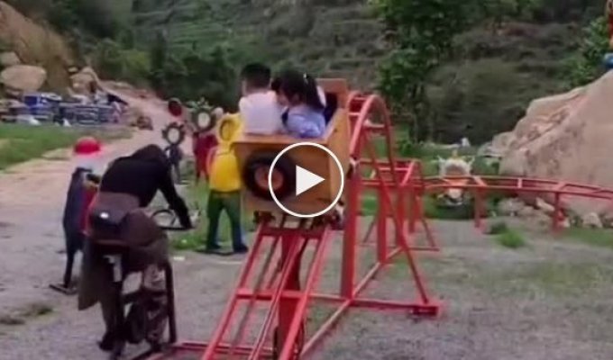 Китайские горки на детской площадке