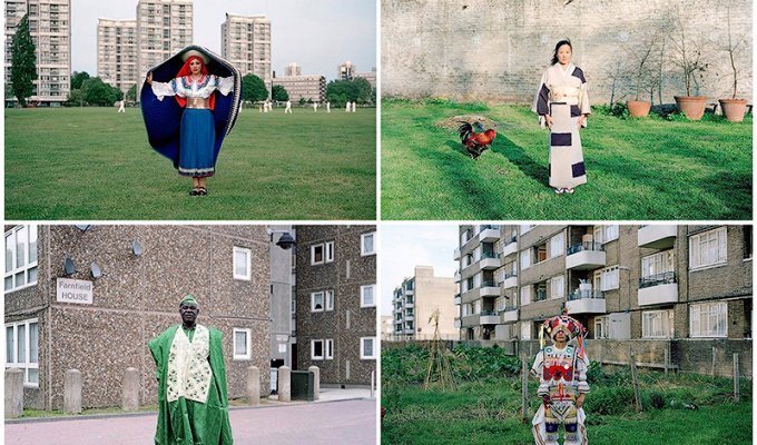 Маленькие миры Лондона: эмигранты в национальных костюмах (27 фото)