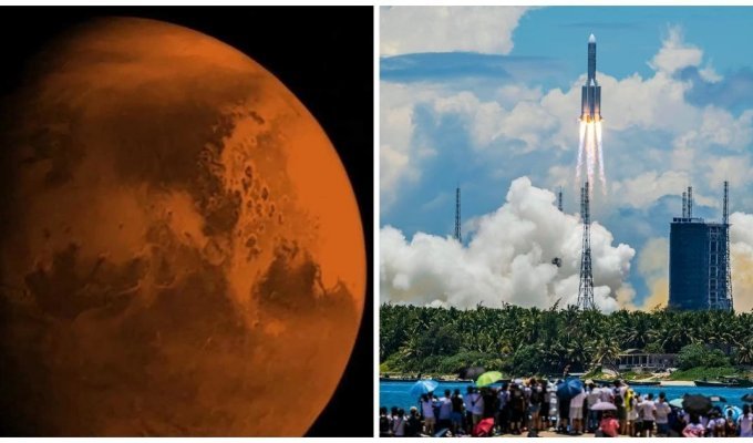 Китайский зонд прислал на Землю свою первую фотографию Марса (7 фото + 1 видео)