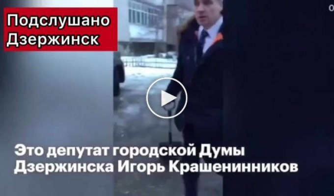 В Дзержинске депутат Игорь Крашенинников угрожал женщине лопатой из-за мелкого ДТП