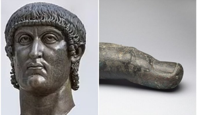 Статуе Константина Великого спустя 500 лет вернули палец (9 фото)