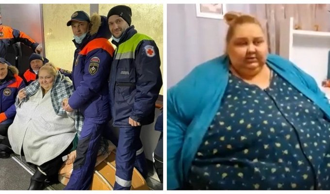 Спасатели помогли 300-килограммовой женщине из Светлогорска вылететь в Москву на операцию (2 фото + 1 видео)