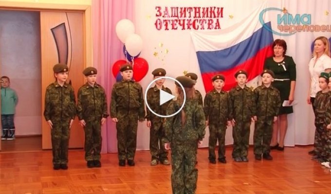 На базе одного из детских садиков Череповца создали военно-патриотический клуб для дошкольников