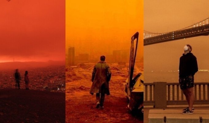 "Бегущий по лезвию" - 2020: из-за пожаров небо над Сан-Франциско стало напоминать кадры из фильма (23 фото)