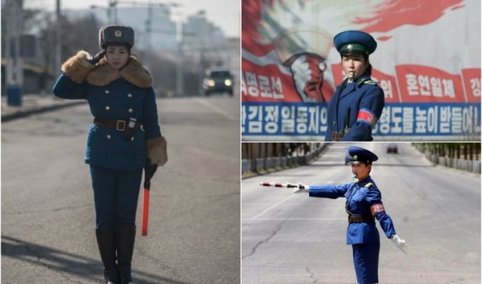Симпатичные девушки на дорогах Северной Кореи (23 фото)