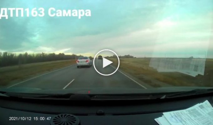Автомобилистка внезапно выскочила на встречку в Самарской области