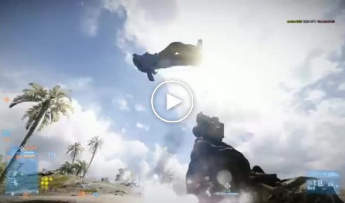 Подборка летательных моментов из Battlefield 3