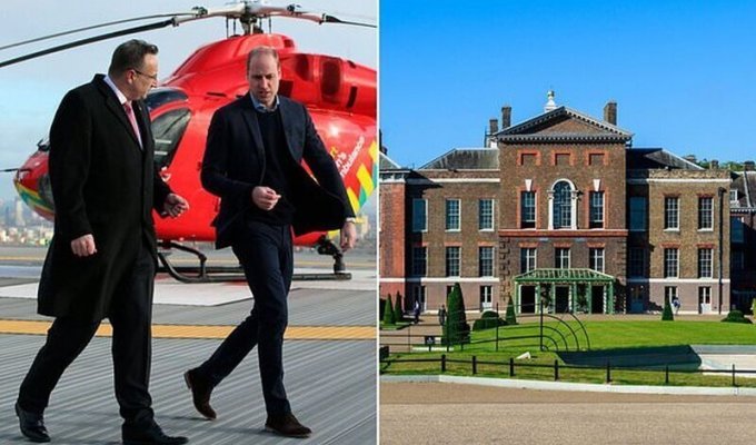 Принц Уильям разрешил вертолетам скорой помощи заправляться у своего дворца (5 фото)