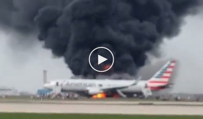 Возгорание самолета компании Fedex
