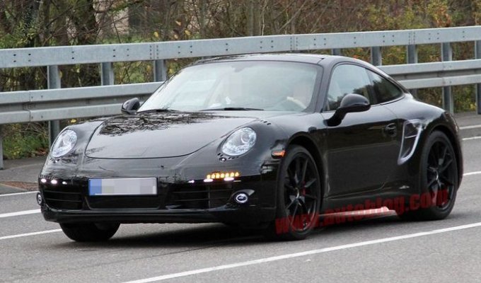 Шпионские фото нового Porsche 911 (9 фото)