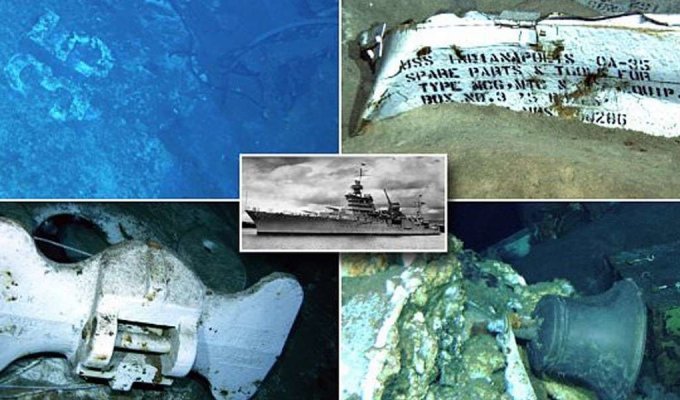 Судно соучредителя Microsoft обнаружило крейсер «Индианаполис», 72 года пролежавший на морском дне (10 фото)