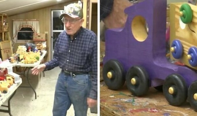 80-летний мужчина на протяжении 50 лет делает рождественские подарки детям из нуждающихся семей (8 фото)