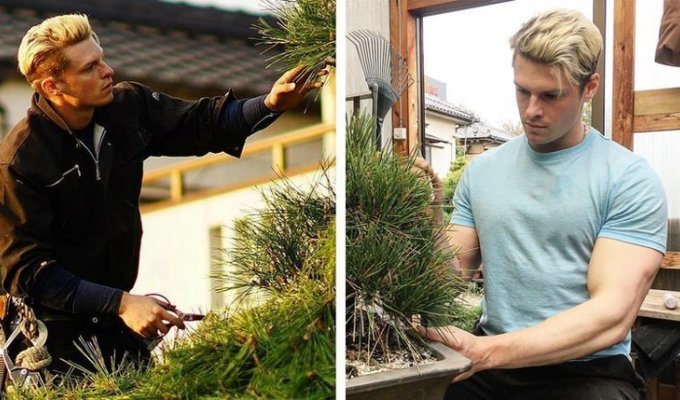 На пути к своей мечте: Тацумаса Мурасаме - слишком красивый шведский садовник, принявший гражданство Японии (13 фото)