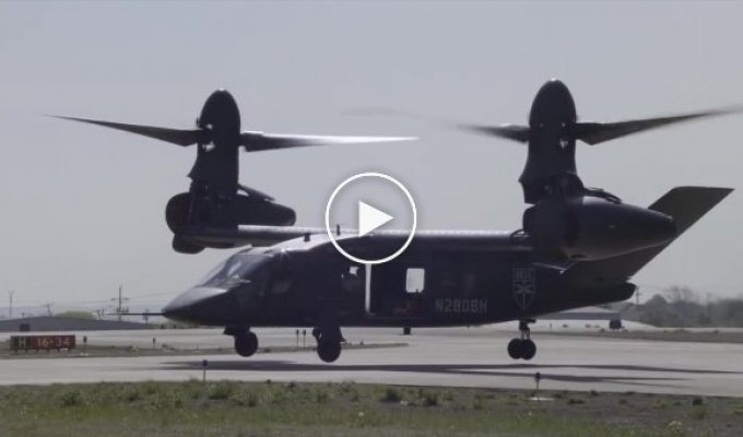 Испытательный полет новейшего американского конвертоплана и вертолета