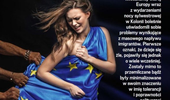 Обложка журнала с «изнасилованием» Европы стала причиной громкого скандала (2 фото)