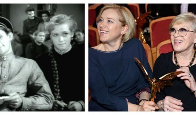 Советские актёры в своих первых фильмах и в наши дни (16 фото)