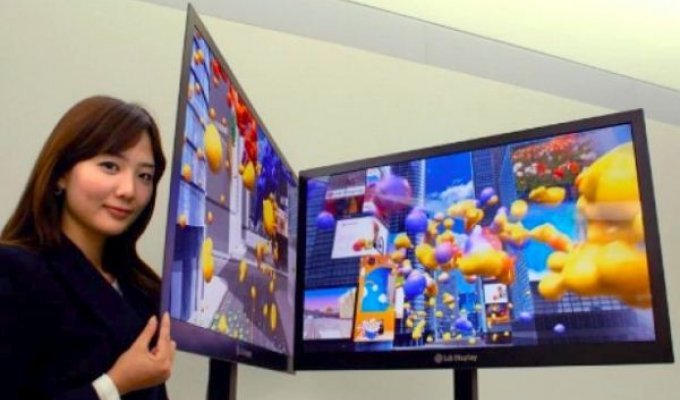 LCD телевизор толщиной 2.6мм - новый мировой рекорд (3 фото)