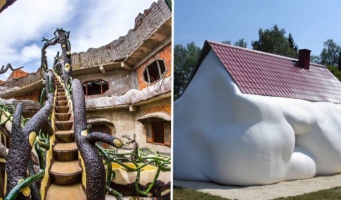10 удивительных домов, которые построили шутники-архитекторы (11 фото)