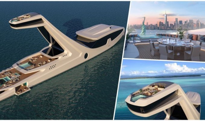 Итальянец собирается построить самую роскошную в мире яхту ценой $250 000 0000 (9 фото)