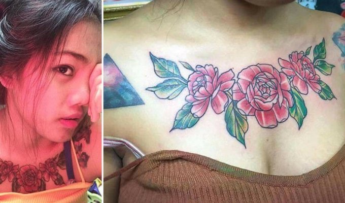Самостоятельная попытка удалить татуировку изуродовала студентку (7 фото)