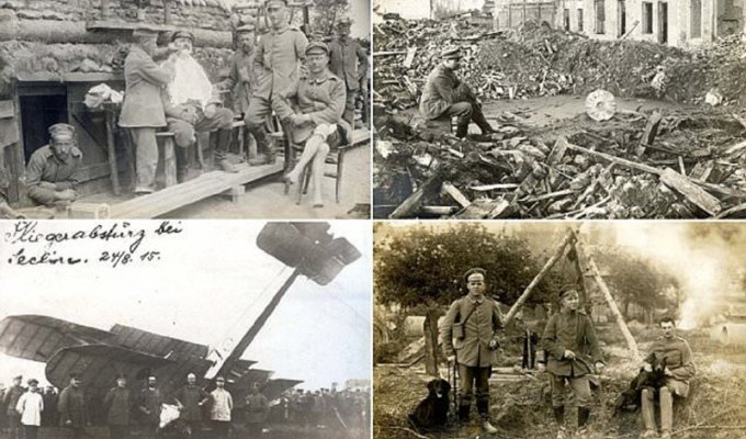 В немецких окопах Первой Мировой (21 фото)