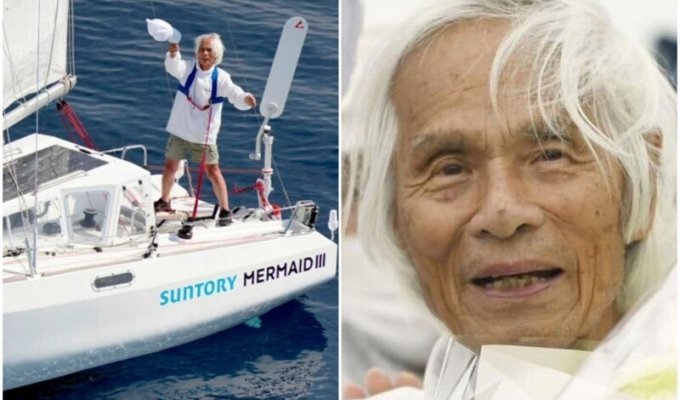 83-летний японец стал старейшим в мире человеком, переплывшим Тихий океан (14 фото + 1 видео)