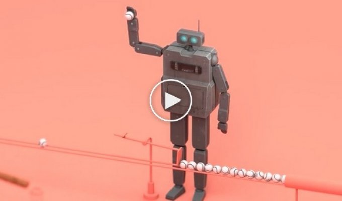 Анимационная короткометражка о повседневной работе роботов