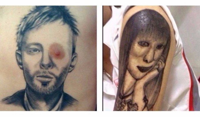 Безобразие: 20 самых нелепых татуировок (25 фото)