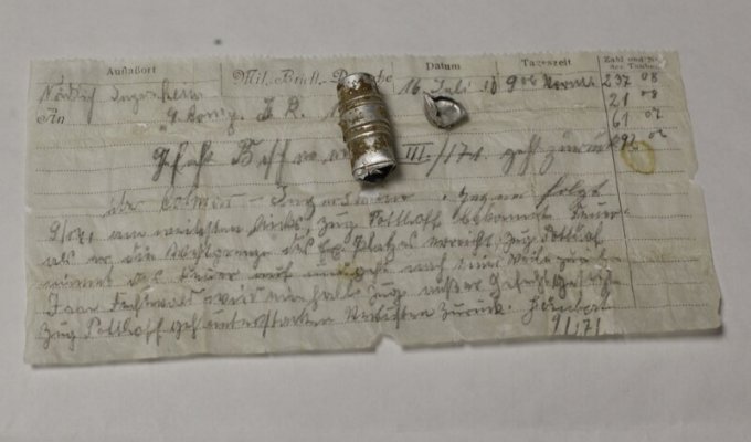 Французы нашли письмо, отправленное с голубем 110 лет назад (3 фото)
