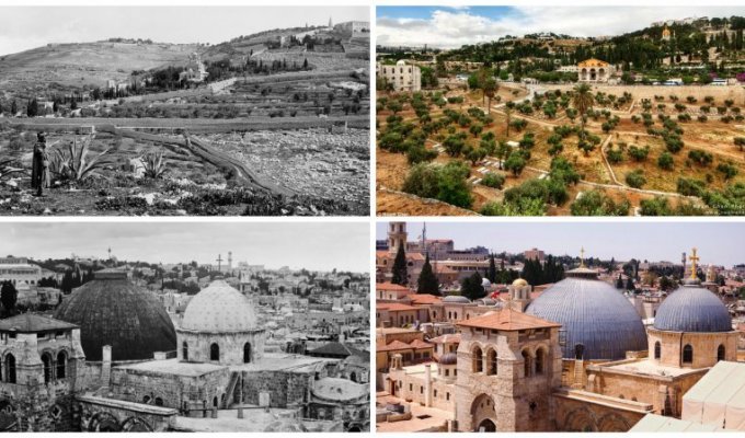 Тогда и теперь: как изменился Иерусалим за сто лет (21 фото)