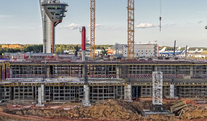Строительство комплекса нового терминала и ВПП аэропорта Шереметьево (20 фото)