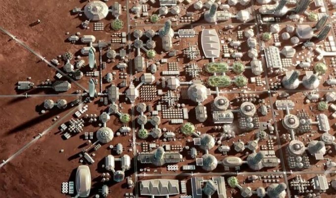 Сделай свой оригинальный проект марсианского города (4 фото)