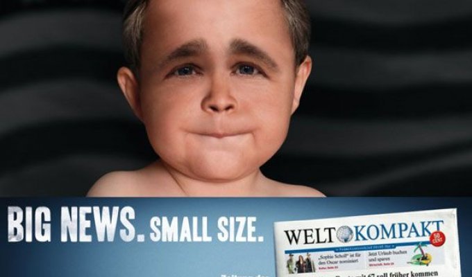 Welt Kompakt. Забавная реклама газеты (2 фото)
