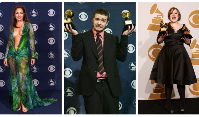 Как это было: образы звезд на премии Grammy в 2000-х (29 фото)