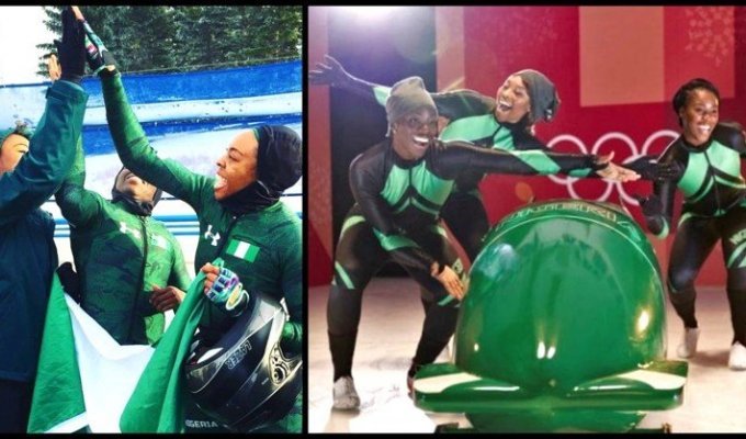 Женская сборная Нигерии по бобслею собирается на зимнюю Олимпиаду! (10 фото)
