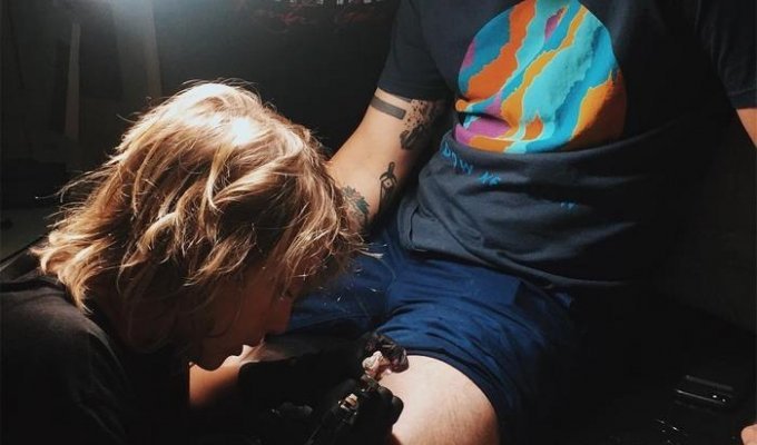 Эзра Дорман, 12-летний татуировщик, чьи работы вовсе не похожи на детские каракули (12 фото)