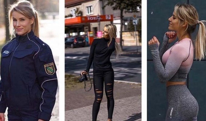«Самой красивой женщине-полицейской Германии» начальство приказало выбирать или гламурная жизнь, или служба (18 фото)