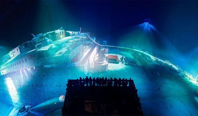 Крупнейшая в мире панорама "Титаника" в Лейпциге (4 фото)
