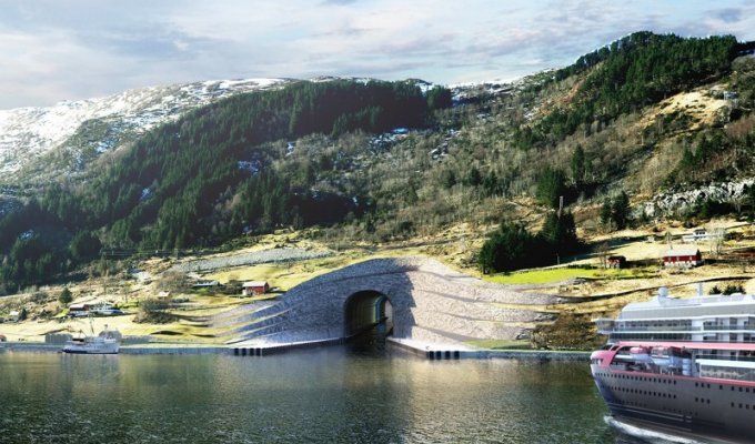 Норвегия может построить первый в мире тоннель для судов (11 фото)