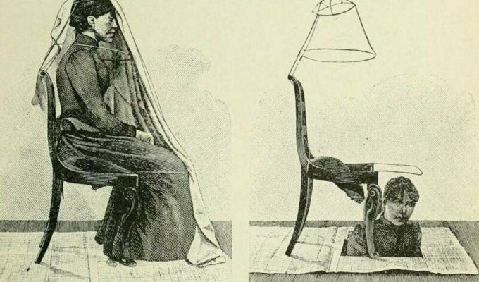 Сценические иллюзии, фокусы и трюковая фотография из книги 1897 года (23 фото)