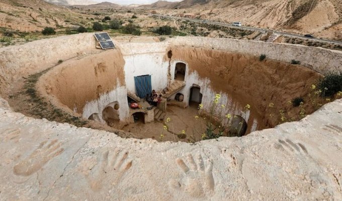 Подземные дома в Тунисе (16 фото)
