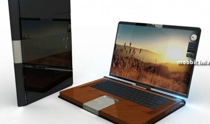 Деревянный ноутбук (концепт)