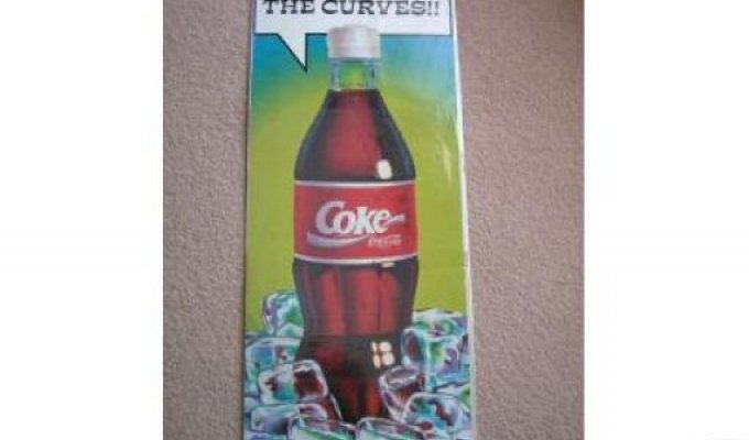 Рекламный постер Кока-Колы 1980 года