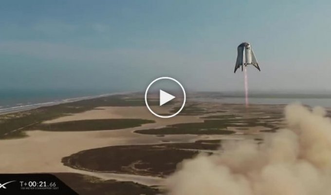 Starhopper от SpaceX совершил успешный прыжок на высоту в 150 метров