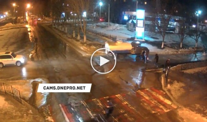 Наезд на пешехода в Днепродзержинске 