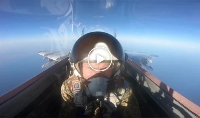Наши летчики показали уникальные кадры работы на МиГ-29