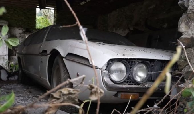 Редкий Lamborghini Espada нашли в британской сельской местности после 30 лет забвения (5 фото + 1 видео)