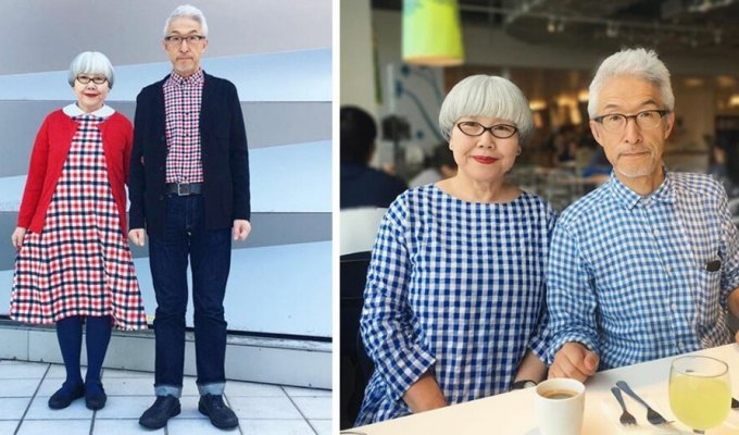 Пожилая пара модников из Японии (10 фото)