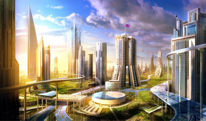 10 уникальных проектов города будущего (16 фото)