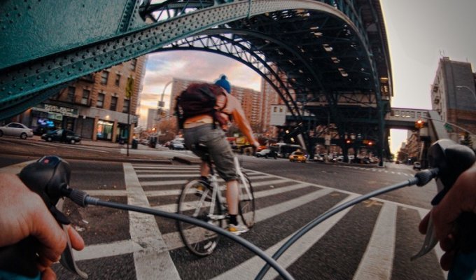 Нью-Йорк глазами дорожного велосипеда (18 фото)